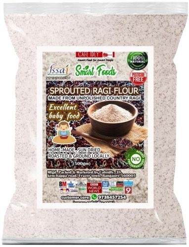 Home Made Nutritional Sprouted Ragi Flour, Packaging Type : Plastic Packet