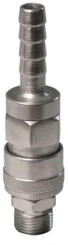 Grey Polished Stainless Steel Quick Connect Couplings, For Industrial, Shape : Round