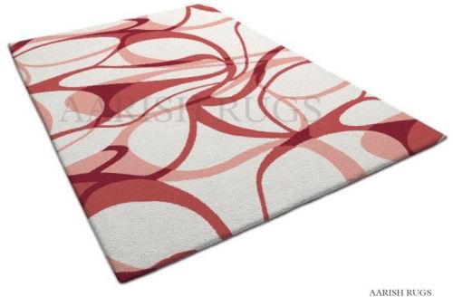 Check Modern Abstract Pattern 100% Handmade High Quality Woolen Rug