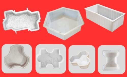 Ditto Fix Plain Plastic PVC Paver Moulds, Size : 130x130cm