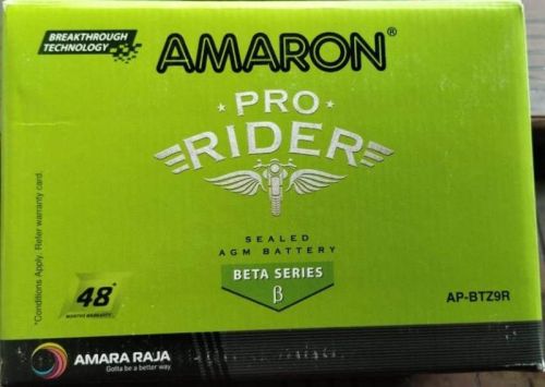 Amaron AP-BTZ9R Two Wheeler Battery, For Automobile Industry, Feature : Heat Resistance, Long Life