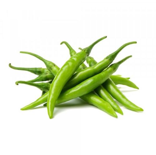 Natural Green Chilli, For Human Consumption, Cooking, Packaging Type : Plastic Packet