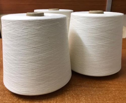 White Cotton Yarns, For Textile Industry, Weaving, Packaging Type : Roll