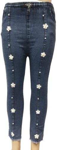 MINI EMPORIUM Handmade Work 1022 Ladies Denim Jegging, Size : Free (28/30)