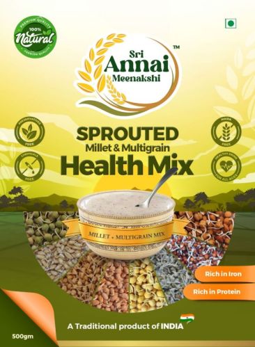 Sri Annai Meenakshi 500g Indian Cuisine Sprouted Health Mix Powder, Packaging Type : Box, Box