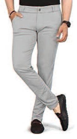Regular Fit Mens Cotton Trouser, For Impeccable Finish, Easily Washable, Comfortable, Pattern : Plain