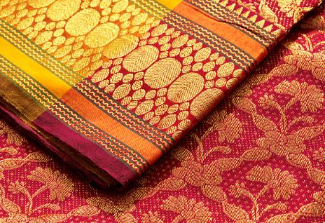 Printed Handmade Silk Sarees, Color : Multicolor