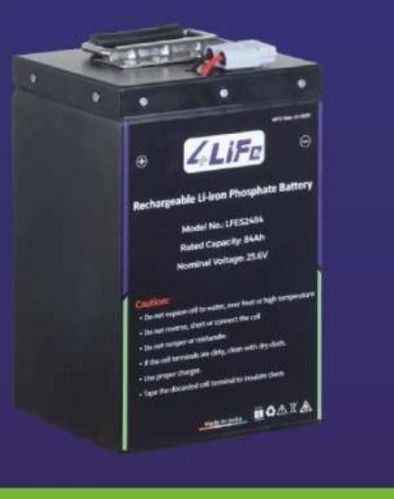 Black 24V Lithium Ferro Phosphate Battery, Feature : Stable Performance, Long Life