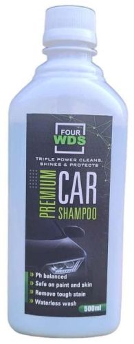 White Liquid Four Wds Premium Car Shampoo, Packaging Size : 500 Ml To 50 Ltr.