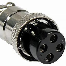 AC 4 Pin Connector, Connection Type : Female, Packaging Type : Black
