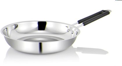 Silver SS 009 Stainless Steel Fry Pan
