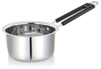 SS 019 Stainless Steel Sauce Pan, For Cooking, Color : Silver