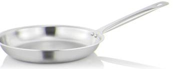 Chiaro Silver Stainless Steel TP009 Triply Fry Pan