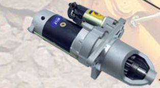 Grey Metal Polished Excavator Starting Motor Assembly, For Industrial