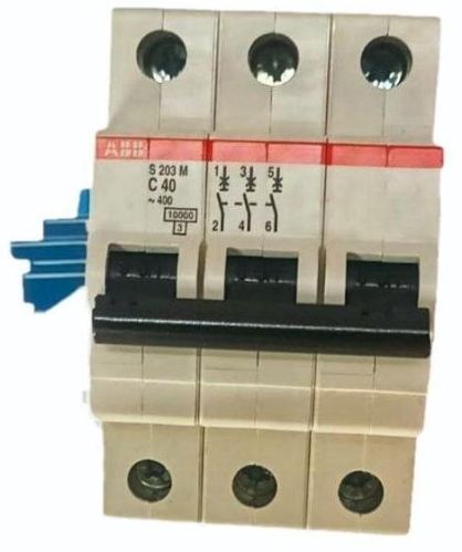 Grey ABB S203 M MCB Switch, For Electricity Safety, Size : Standard