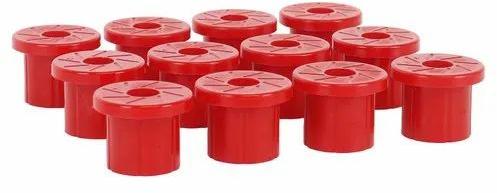 Round Plain Silicone Bush, For Industrial, Color : Red