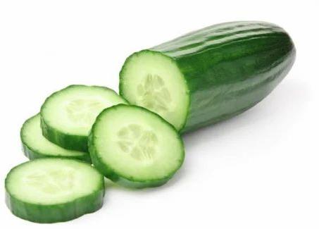 Dark Green Round Organic Fresh Cucumber, For Human Consumption, Packaging Type : Plastic Crates