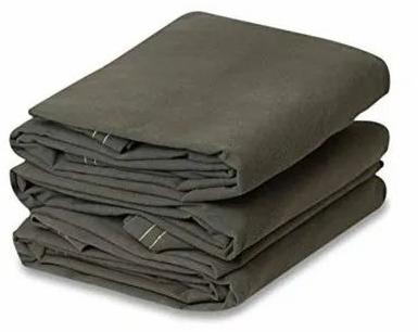 Grey Rectengular Canvas Tarpaulin, For Industrial, Size : Multisizes