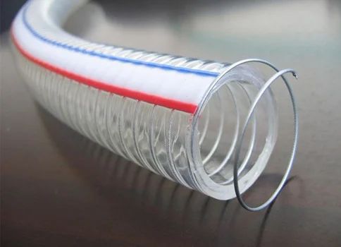 Transparent Round PVC Thunder Hose Pipe, For Industrial Use, Packaging Type : Roll