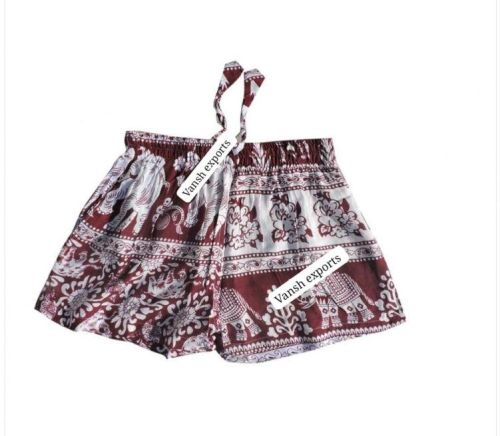 Printed Hathi Shorts, Size : Free