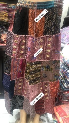 Printed Patchwork Dori Skirt Casual Wear M, XL, XXL, XXXL