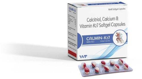 Calmin-K27 Calmin K27 Softgel Capsule, Packaging Type : Bottles