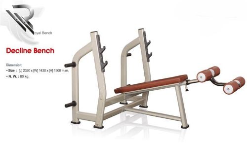 Polished Mild Steel Decline Bench Press Machine, For Gym, Feature : Water Proof, Strong Flexible, Non Breakable