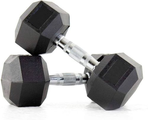 Black 10-20kg Polished Iron Hexa Dumbbell, For Gym Use, Handle Type : Straight