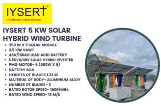 IYSERT 5 KW SOLAR HYBRID WIND TURBINE