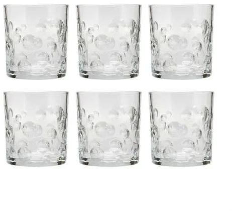 Round Water Glass Set, For Household, Gifting