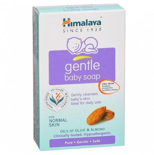 Solid Rectangular 75 Gm Himalaya Gentle Baby Soap, Feature : Antiseptic, Moisturizing, Whitening