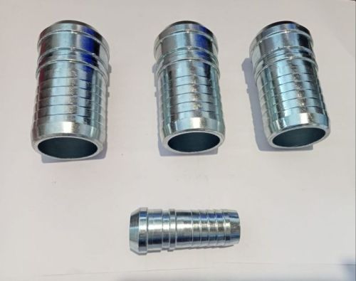 Silver Mild Steel Hydraulic Hose Nipple