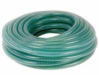 Green High Round PVC Braided Hose Pipe, For Industrial Use, Packaging Type : Roll