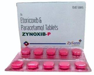 Zynoxib Etoricoxib And Paracetamol Tablet, Packaging Type : Strips