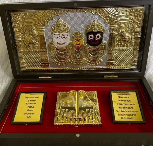 999 Silver Gods Jagannath Ji Double Charan Paduka Momento With Natural Fragrance