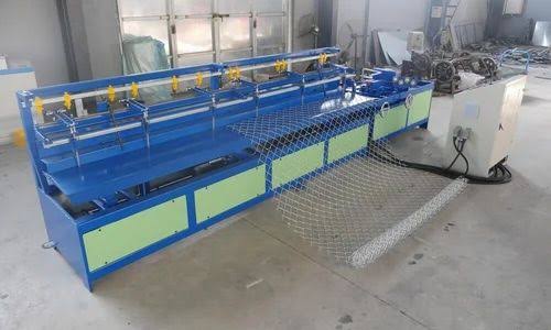 Semi Automatic Chain Link Fencing Machine, For Steel Industry