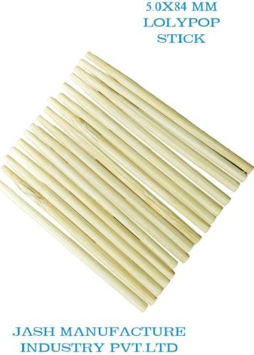 Plain Bamboo Lollipop Sticks, Size : 5.0x84mm