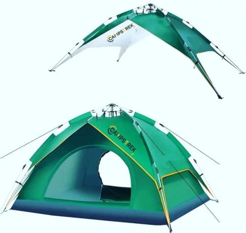 Cotton Plain Outdoor Camping Tents, For Party, Picnic, Wedding, Closure Type : Zipper