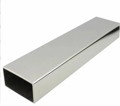 202 Stainless Steel Rectangular Pipe, Color : Silver