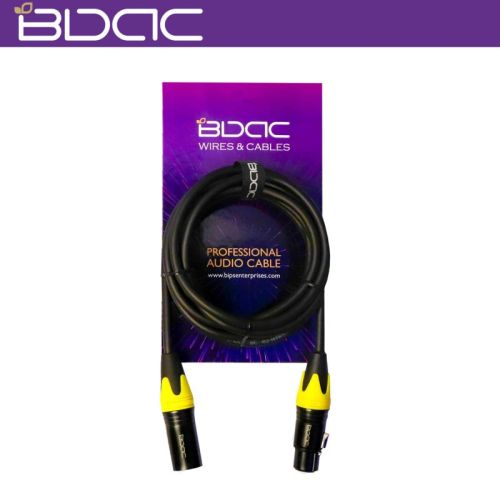 Black XLR Cable - 3 Pin, For Audio, Certification : CE Certified