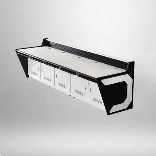 Wooden Dispatching Room Computer Console Desk for College, Office