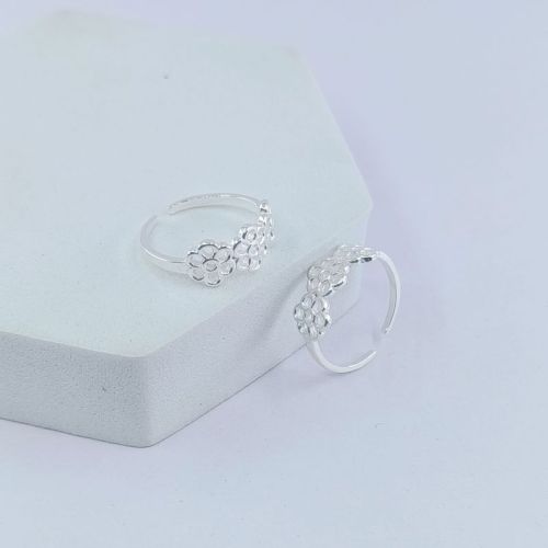 Round RBCL Silver 94 Plain Toe Ring, Size : Free Size, Packaging Type : One Pair Per Box