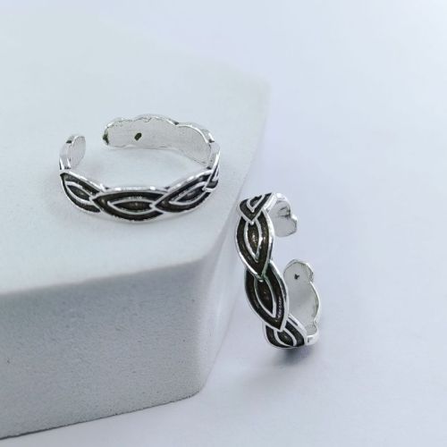 RBCL Silver Oxidized 58 Toering, Size : Free Size