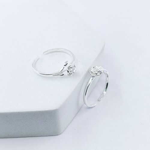 Plain Rose With Leave Toering, Size : Adjustable