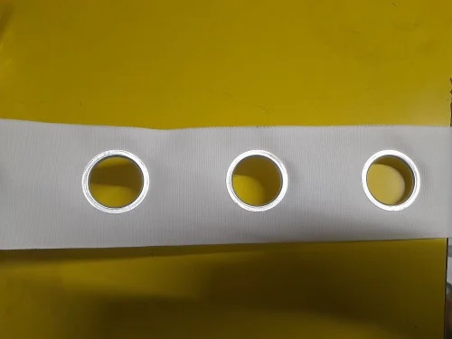 Non Woven Eyelet Tape, For Curtain, Color : White Cream