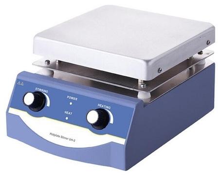 Blue Electric Square Stainless Steel Seed Hot Plate, For Laboratory Use, Certification : CE Certified