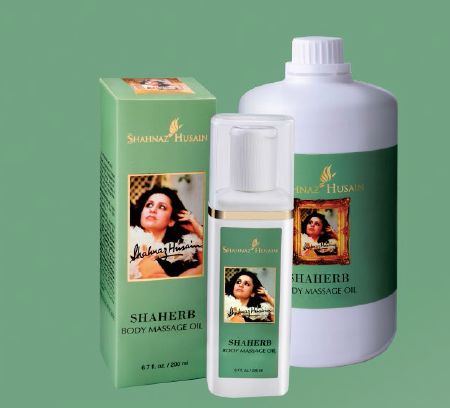 Shahnaz Husain Shaherb Body Massage Oil, Packaging Type : Jar