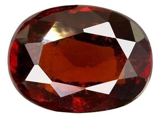 Red Oval Polished Gomed Gemstone, For Jewellery, Size : Standard