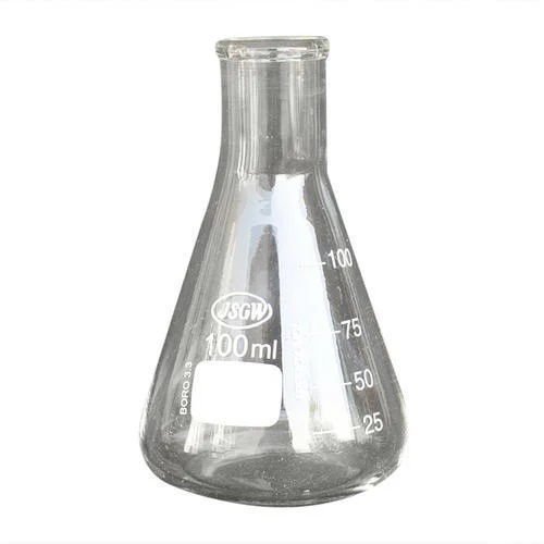 Glass Conical Flask, For Chemical Laboratory, Packaging Type : Cartoon Box