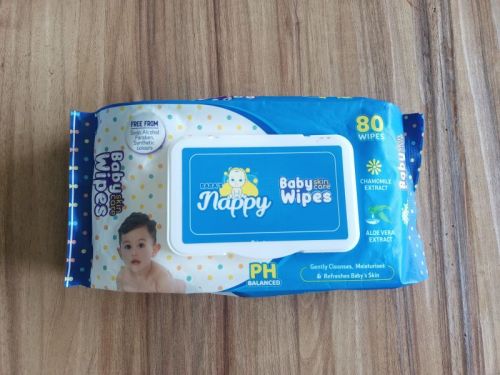 White Pure Cotton Baby Wipes, Pattern : Plain